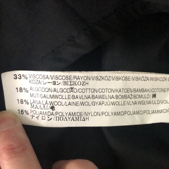 Zara Basic Woman’s Wool Blend Fit Flare Mini Dress Size S - Picture 11 of 13
